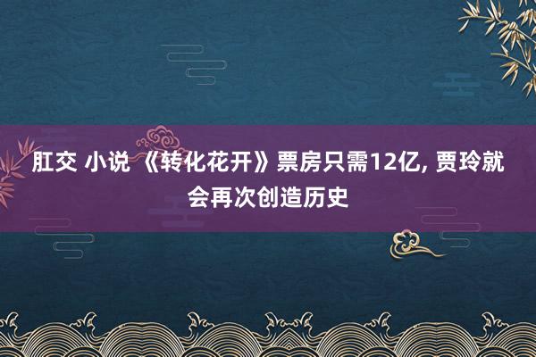 肛交 小说 《转化花开》票房只需12亿， 贾玲就会再次创造历史